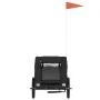 Fahrradanhänger für Haustiere, Eisen, Oxford-Gewebe, schwarz. von , Kinderwagen für Haustiere - Ref: Foro24-93961, Preis: 99,...