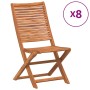 Sillas jardín reclinables 8 uds madera maciza acacia 51x66x95cm by , Garden chairs - Ref: Foro24-3214473, Price: 432,77 €, Di...