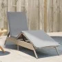 Liegestuhl mit beigem Kunststoff-Rattankissen von , Liegen - Ref: Foro24-4002704, Preis: 143,89 €, Rabatt: %