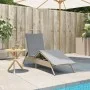 Tumbona con cojín ratán sintético beige de , Tumbonas - Ref: Foro24-4002704, Precio: 143,88 €, Descuento: %
