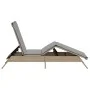 Liegestuhl mit beigem Kunststoff-Rattankissen von , Liegen - Ref: Foro24-4002704, Preis: 143,89 €, Rabatt: %