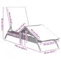 Liegestuhl mit beigem Kunststoff-Rattankissen von , Liegen - Ref: Foro24-4002704, Preis: 143,89 €, Rabatt: %