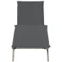 Tumbona con cojín ratán sintético gris claro by , Loungers - Ref: Foro24-4002706, Price: 144,26 €, Discount: %