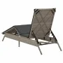 Liegestuhl mit hellem grauem synthetischem Rattan-Kissen. von , Liegen - Ref: Foro24-4002706, Preis: 144,30 €, Rabatt: %