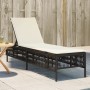 Tumbona con cojín ratán sintético marrón by , Loungers - Ref: Foro24-4002738, Price: 145,91 €, Discount: %