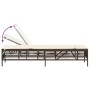 Tumbona con cojín ratán sintético marrón by , Loungers - Ref: Foro24-4002738, Price: 145,91 €, Discount: %