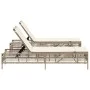 Tumbonas con mesita 2 unidades ratán sintético beige de , Tumbonas - Ref: Foro24-4002750, Precio: 288,81 €, Descuento: %