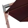 Hanging umbrella with burgundy red fir wood pole 3.5x2.9 m by vidaXL, Umbrellas - Ref: Foro24-313770, Price: 165,62 €, Discou...