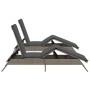 Tumbonas con cojines 2 unidades ratán sintético gris by , Loungers - Ref: Foro24-3261580, Price: 285,34 €, Discount: %