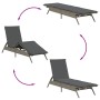 Tumbonas con cojines 2 unidades ratán sintético gris by , Loungers - Ref: Foro24-3261580, Price: 285,34 €, Discount: %