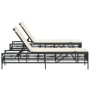 Liegestühle mit Kissen, 2 Stück, aus schwarzem synthetischem Rattan. von , Liegen - Ref: Foro24-3261596, Preis: 290,00 €, Rab...