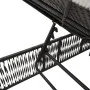 Liegestühle mit Kissen, 2 Stück, aus schwarzem synthetischem Rattan. von , Liegen - Ref: Foro24-3261596, Preis: 284,43 €, Rab...