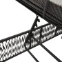 Liegestühle mit Kissen, 2 Stück, aus schwarzem synthetischem Rattan. von , Liegen - Ref: Foro24-3261596, Preis: 290,00 €, Rab...