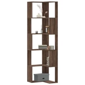 Eckregal 5 Ebenen aus braunem Eichenholz 50x50x179cm von , Bücherregale und Regale - Ref: Foro24-852588, Preis: 84,99 €, Raba...