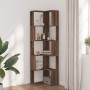 Estantería de esquina 5 niveles madera marrón roble 50x50x179cm by , Bookcases and shelves - Ref: Foro24-852588, Price: 86,73...