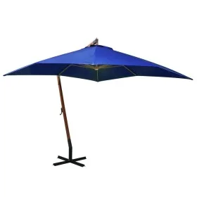 Hängender Sonnenschirm mit hellblauem Tannenholzmast 3x3 m von vidaXL, Sonnenschirme - Ref: Foro24-313779, Preis: 156,96 €, R...