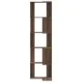 Estantería de esquina 5 niveles madera marrón roble 50x50x179cm by , Bookcases and shelves - Ref: Foro24-852588, Price: 84,99...