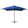 Sombrilla colgante con palo madera de abeto azul celeste 3x3 m de vidaXL, Sombrillas - Ref: Foro24-313779, Precio: 156,96 €, ...