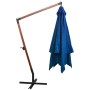 Hängender Sonnenschirm mit hellblauem Tannenholzmast 3x3 m von vidaXL, Sonnenschirme - Ref: Foro24-313779, Preis: 159,25 €, R...