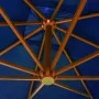 Sombrilla colgante con palo madera de abeto azul celeste 3x3 m de vidaXL, Sombrillas - Ref: Foro24-313779, Precio: 156,96 €, ...