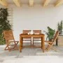 Gartenstühle, 4 Stück Massivholz aus Akazie von , Gartenstühle - Ref: Foro24-367697, Preis: 215,50 €, Rabatt: %