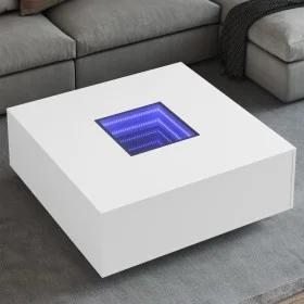 Mittelhochglanz-LED-Couchtisch Infinity weiß 100x100x40 cm von , Couchtisch - Ref: Foro24-3284042, Preis: 193,27 €, Rabatt: %