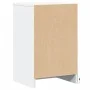 Mesita de noche con luces LED madera de ingeniería blanca by , Nightstands - Ref: Foro24-852012, Price: 69,28 €, Discount: %