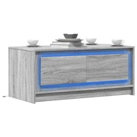 Mitteltisch mit LED-Lichtern aus grauem Sonoma-Ingenieurholz von , Couchtisch - Ref: Foro24-851989, Preis: 96,13 €, Rabatt: %
