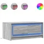 Mesa de centro con luces LED madera de ingeniería gris Sonoma by , Coffee table - Ref: Foro24-851989, Price: 96,13 €, Discoun...