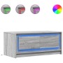 Mesa de centro con luces LED madera de ingeniería gris Sonoma by , Coffee table - Ref: Foro24-851989, Price: 97,33 €, Discoun...
