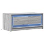 Mesa de centro con luces LED madera de ingeniería gris Sonoma by , Coffee table - Ref: Foro24-851989, Price: 97,33 €, Discoun...