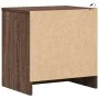 Mesita de noche con luces LED madera de ingeniería roble marrón de , Mesitas de noche - Ref: Foro24-852059, Precio: 51,23 €, ...
