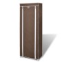 Fabric shoe rack with brown cover 57x29x162 cm by vidaXL, Shoe racks and shoe organizers - Ref: Foro24-240492, Price: 32,14 €...