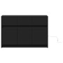 TV-Möbel mit LED-Beleuchtung aus schwarzem Ingenieurholz 91x34x61 cm von , TV-Möbel - Ref: Foro24-852181, Preis: 103,91 €, Ra...