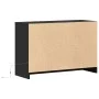 TV-Möbel mit LED-Beleuchtung aus schwarzem Ingenieurholz 91x34x61 cm von , TV-Möbel - Ref: Foro24-852181, Preis: 102,33 €, Ra...
