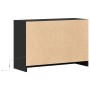 TV-Möbel mit LED-Beleuchtung aus schwarzem Ingenieurholz 91x34x61 cm von , TV-Möbel - Ref: Foro24-852181, Preis: 103,91 €, Ra...