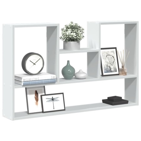 Estantería de pared madera de ingeniería blanco 99x15x60 cm by , Shelves and shelves - Ref: Foro24-853236, Price: 45,35 €, Di...