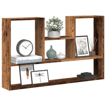 Estantería de pared madera ingeniería envejecida 99x15x60 cm by , Shelves and shelves - Ref: Foro24-853243, Price: 45,22 €, D...