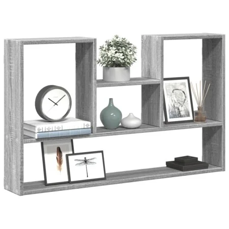 Estantería de pared madera ingeniería gris Sonoma 99x15x60 cm by , Shelves and shelves - Ref: Foro24-853241, Price: 42,68 €, ...