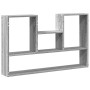 Estantería de pared madera ingeniería gris Sonoma 99x15x60 cm de , Estantes y estanterías - Ref: Foro24-853241, Precio: 43,54...