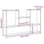 Estantería de pared madera ingeniería gris Sonoma 99x15x60 cm de , Estantes y estanterías - Ref: Foro24-853241, Precio: 43,54...
