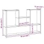 Wandregal aus grauer Sonoma-Ingenieurholz 99x15x60 cm von , Regale und Regale - Ref: Foro24-853241, Preis: 42,68 €, Rabatt: %