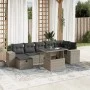 Set de sofás de jardín 8 pzas y cojines ratán sintético gris de , Conjuntos de jardín - Ref: Foro24-3275312, Precio: 612,41 €...