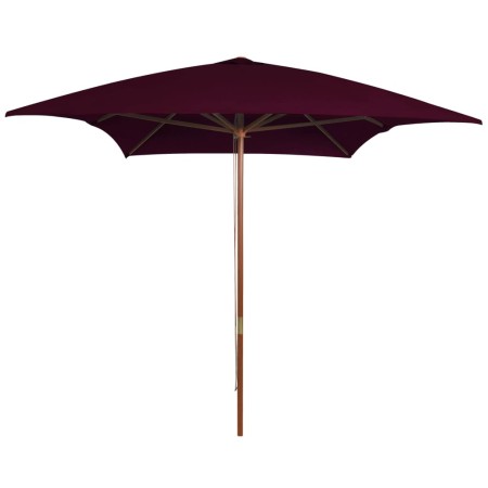 Garden umbrella with burgundy red wooden pole 200x300 cm by vidaXL, Umbrellas - Ref: Foro24-313758, Price: 63,89 €, Discount: %