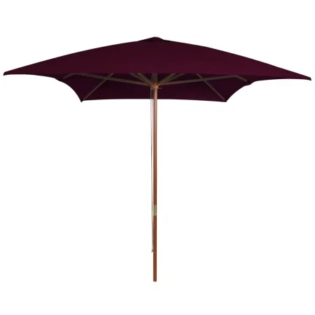 Garden umbrella with burgundy red wooden pole 200x300 cm by vidaXL, Umbrellas - Ref: Foro24-313758, Price: 63,96 €, Discount: %
