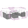 Set de sofás de jardín 8 pzas y cojines ratán sintético gris by , Garden sets - Ref: Foro24-3269042, Price: 643,76 €, Discoun...