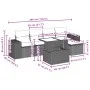 Set de sofás de jardín 6 pzas y cojines ratán sintético gris by , Garden sets - Ref: Foro24-3269132, Price: 456,22 €, Discoun...