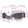Set de sofás de jardín 7 pzas con cojines ratán PE gris claro by , Garden sets - Ref: Foro24-3269312, Price: 527,26 €, Discou...
