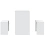 Set mesa y banco de comedor 3 pzas madera de ingeniería blanco by , Furniture sets for kitchens and dining rooms - Ref: Foro2...