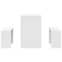 Set mesa y banco de comedor 3 pzas madera de ingeniería blanco by , Furniture sets for kitchens and dining rooms - Ref: Foro2...